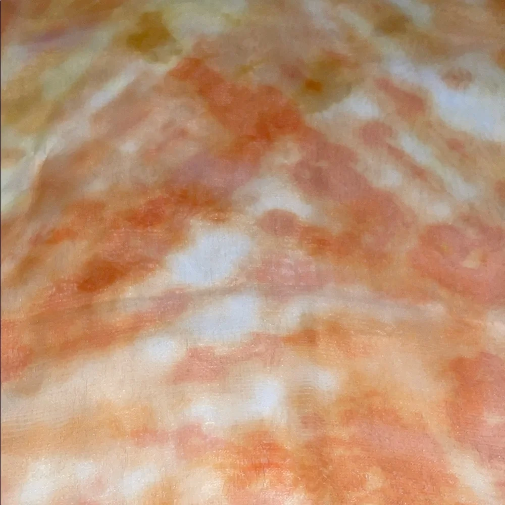 Vibrant Orange and Yellow Scarf - Picture 3 of 3